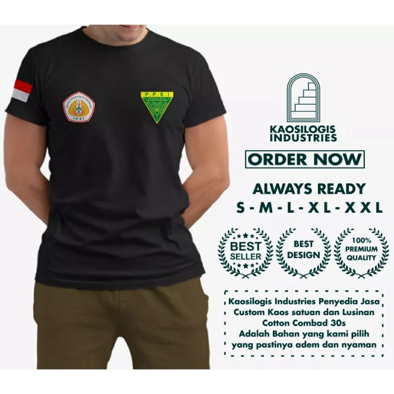 KAOS PPSI LOGO IPSI SIMPEL DADA // KAOS PERSATUAN PENCAK SILAT