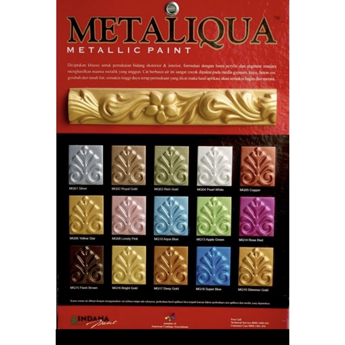 

Promo Cat Metaliqua Metaliq Standar Gliter Gypsum Tembok Interior 750 Cc Diskon