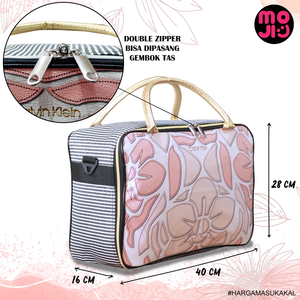 Tas Mudik Tas Travel Bag Branded - Tas Selempang Pakaian Dewasa Model Koper Besar  - MOJI