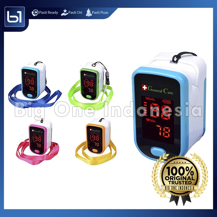 Jual GENERAL CARE Finger Pulse Oximeter Saturasi Oksigen, Oxymeter Alat ...