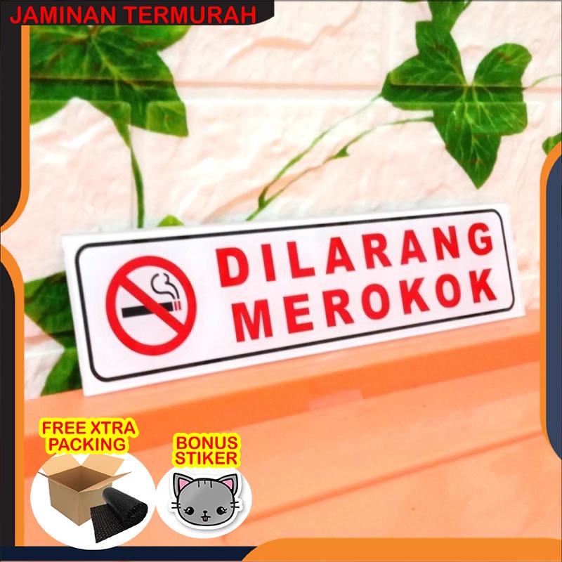 

Terlaris SIGN AKRILIK DILARANG MEROKOK DILARANG MEROKOK UKURAN 5X20CM Keren