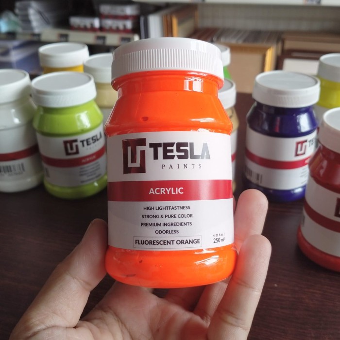 

Cat Lukis / Cat Akrilik - Tesla Acrylic Paint - Uk. 250 Ml (Part 1)