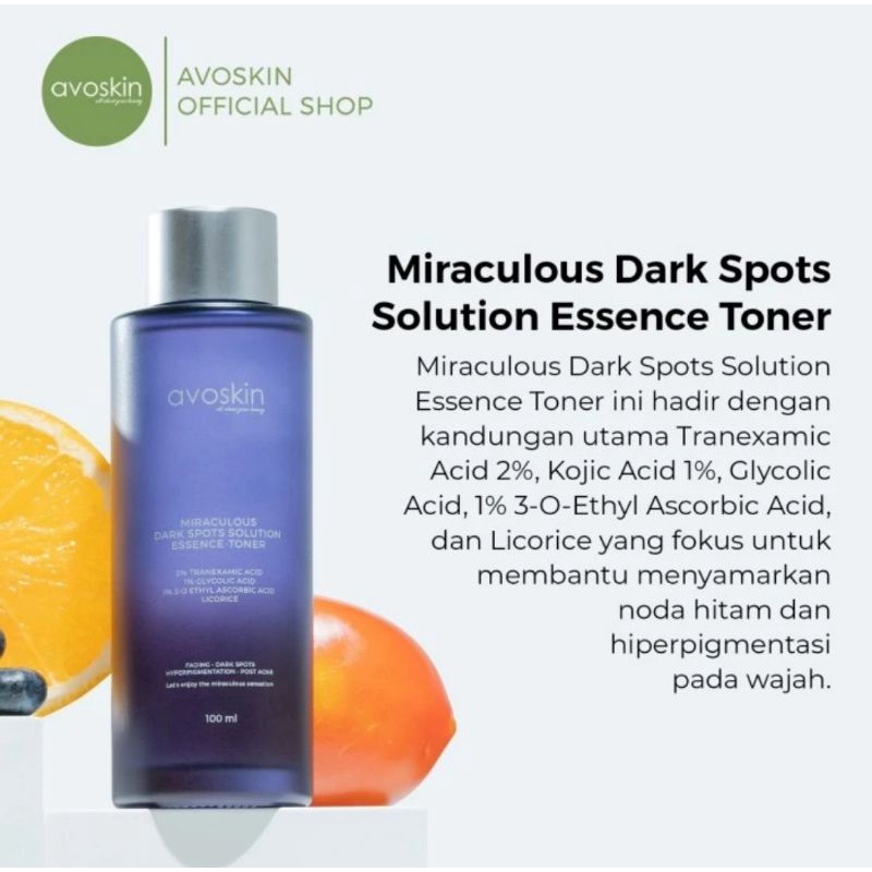 Avoskin Miraculous Dark Spots Solution Essence Toner