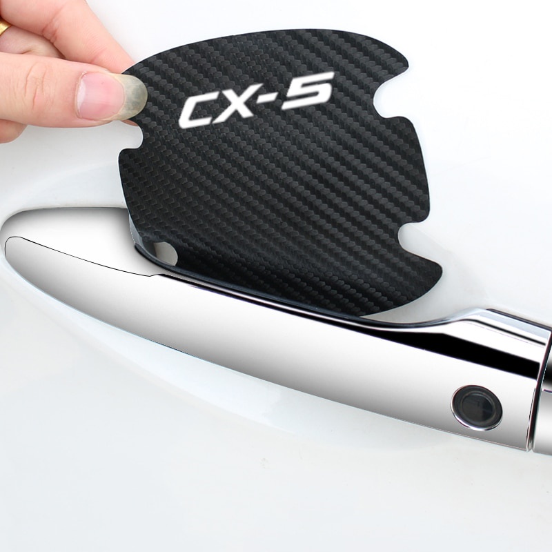 Mangkuk Pintu Mobil Stiker Perlindungan Kaca Spion Belakang Anti Gores untuk Mazda 3 6 CX3 CX5 CX7 C