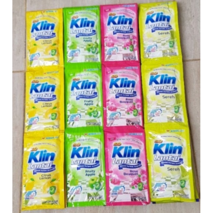 Soklin LANTAI renceng isi 12 pcs ( @25ml ) warna PINK