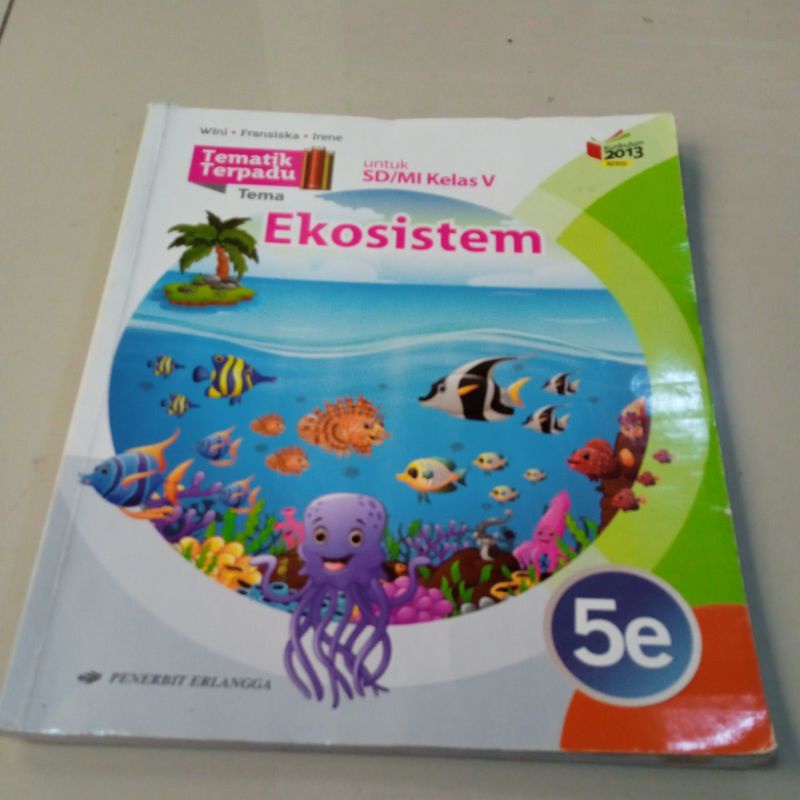 Tematik SD kelas 5e Erlangga.