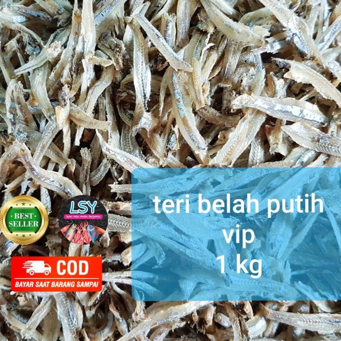 

Diskon✔️ikan asin teri belah putih vip / jengki belah vip 1kg|KD6
