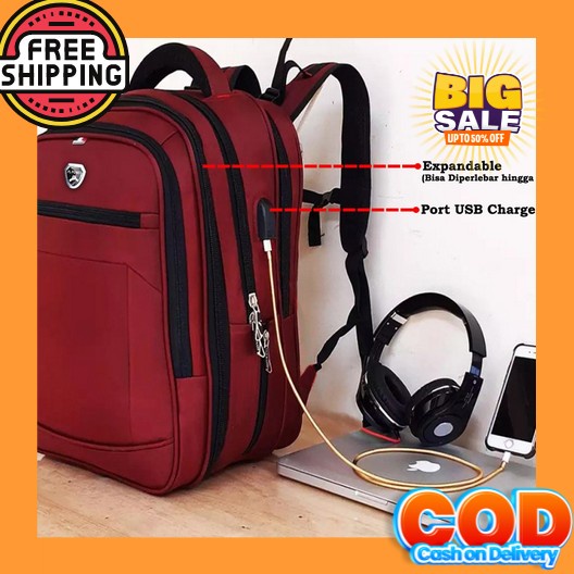 Ransel Polo Milano 88297 Ransel 20 Inch Ransel Import Jumbo Ransel Original Tas Ransel Pria Kekinian
