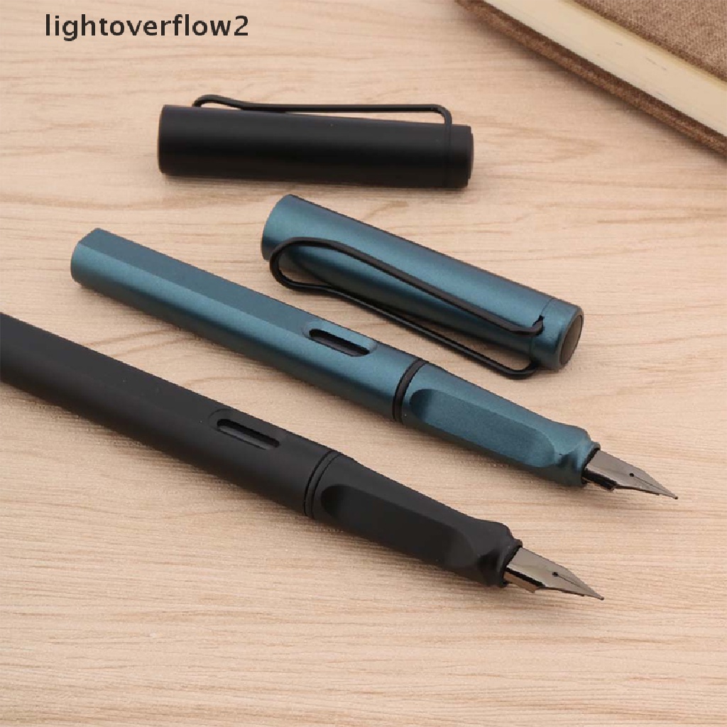 (lightoverflow2) Pulpen Tinta Warna Abu-Abu Tua Bahan Plastik Untuk Sekolah / Kantor