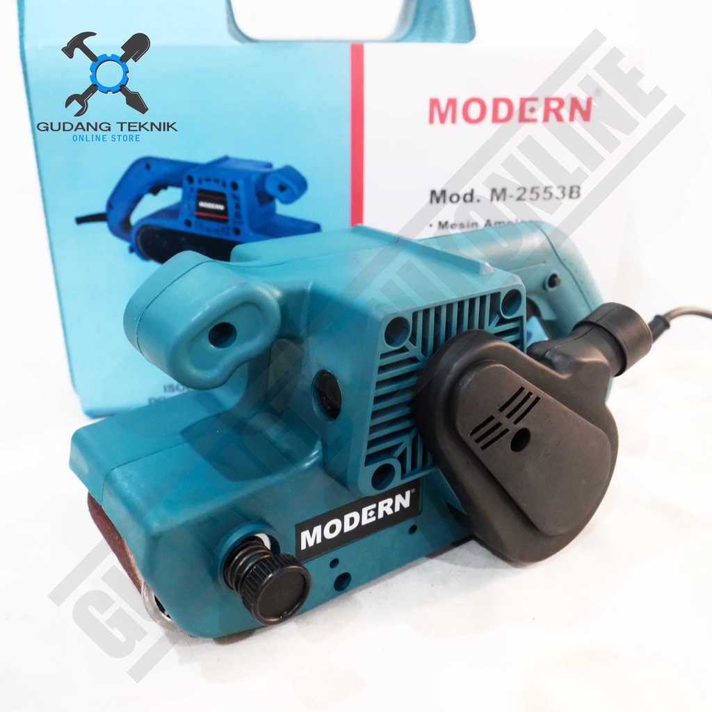 MESIN AMPLAS M2553B MODERN Tank Belt Sander / Mesin Amplas Tank Sabuk M-2553B - Amplas Tank Finishing Sander 2553 MODERN