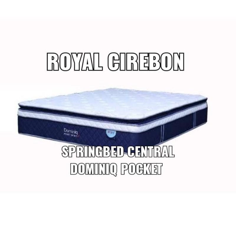 Springbed(Saja) Cirebon Central Dominiq Pocket ukuran 120 Lebar X 200 Panjang X 35 Tebal (wilayah ko