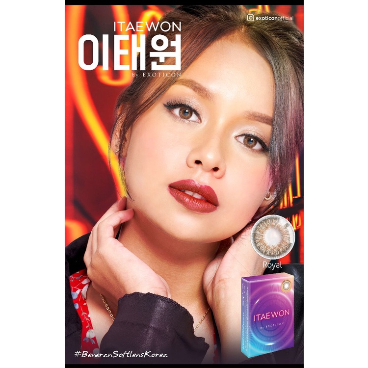 SOFTLENS ITAEWON MOSAIC(BLACK) BY EXOTICON 14.5MM (NORMAL S/D -6.00)