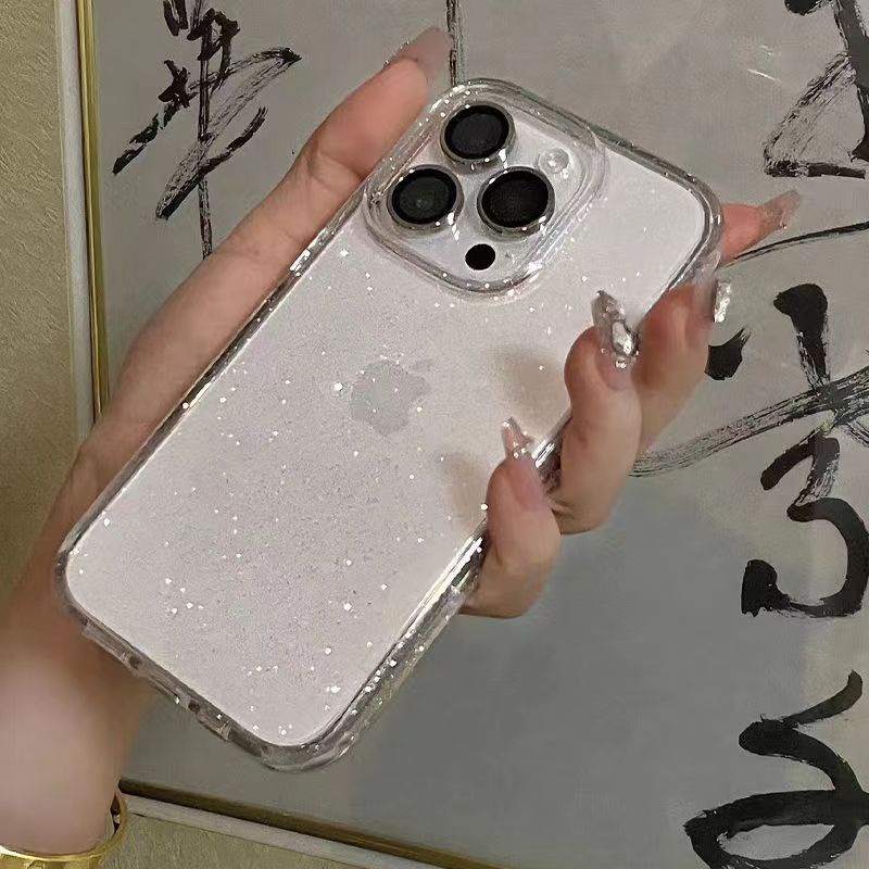 Case Glitter Sparkly Untuk iPhone 14 Pro max 13 12 11 Pro max 6 7 8 Plus SE 2020