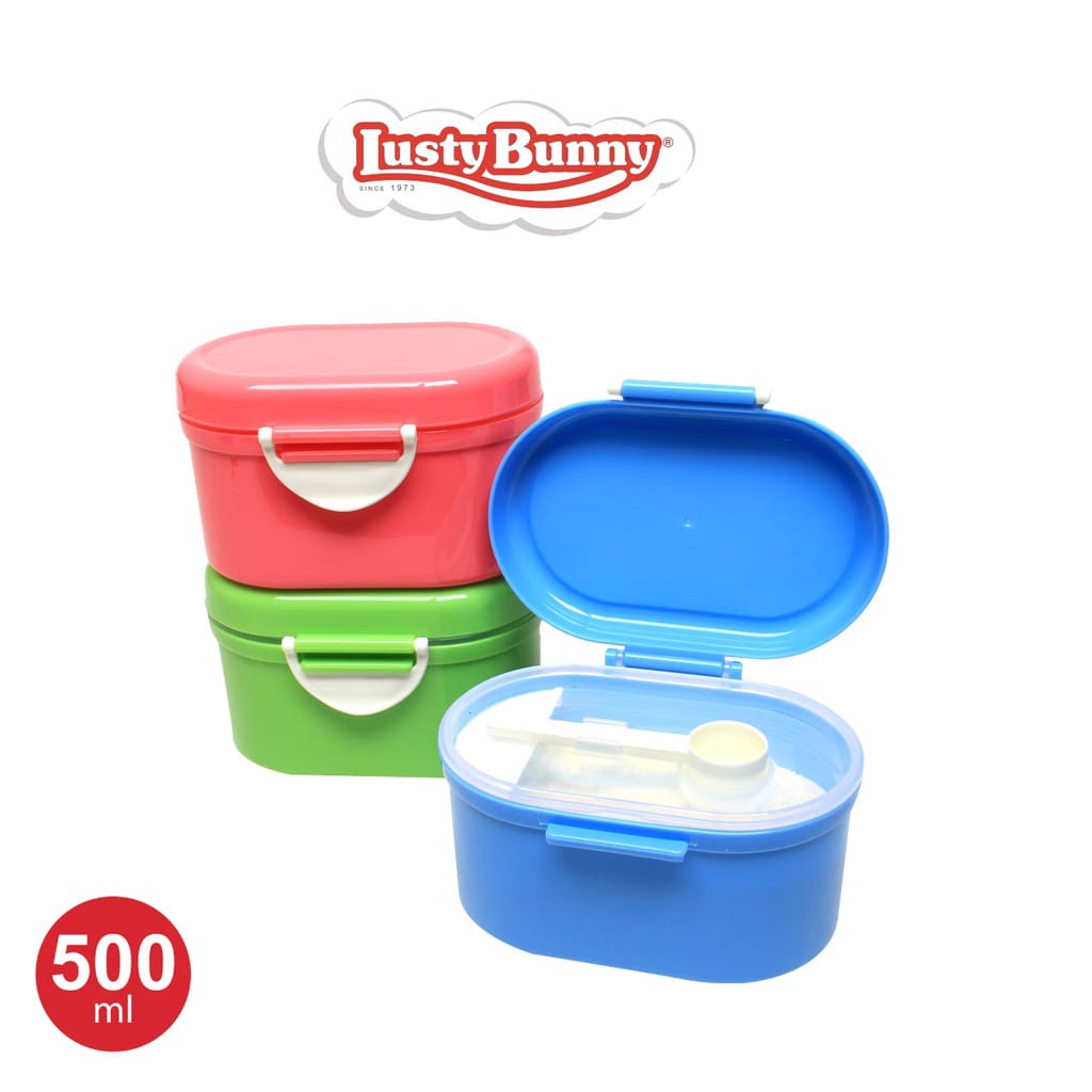 Milk Container &amp; Snack Container Tempat Susuk Bubuk Lusty Bunny TB-1711 TB-1712 Takaran Susu