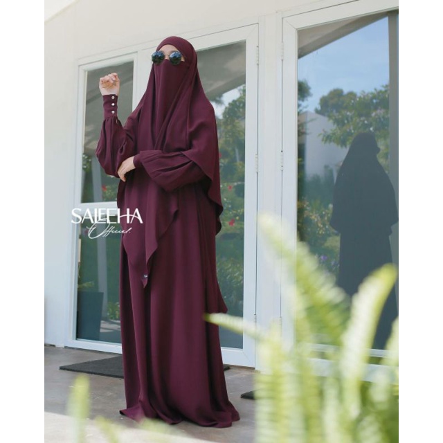 Saleeha Azzahra Series French Khimar Twany