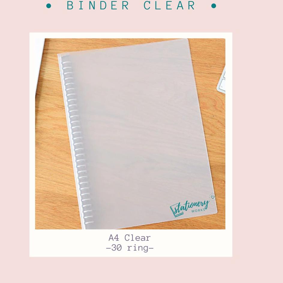 

TQ309 Binder A4 clear transparan - 30 ring - notebook ring ৲ 69