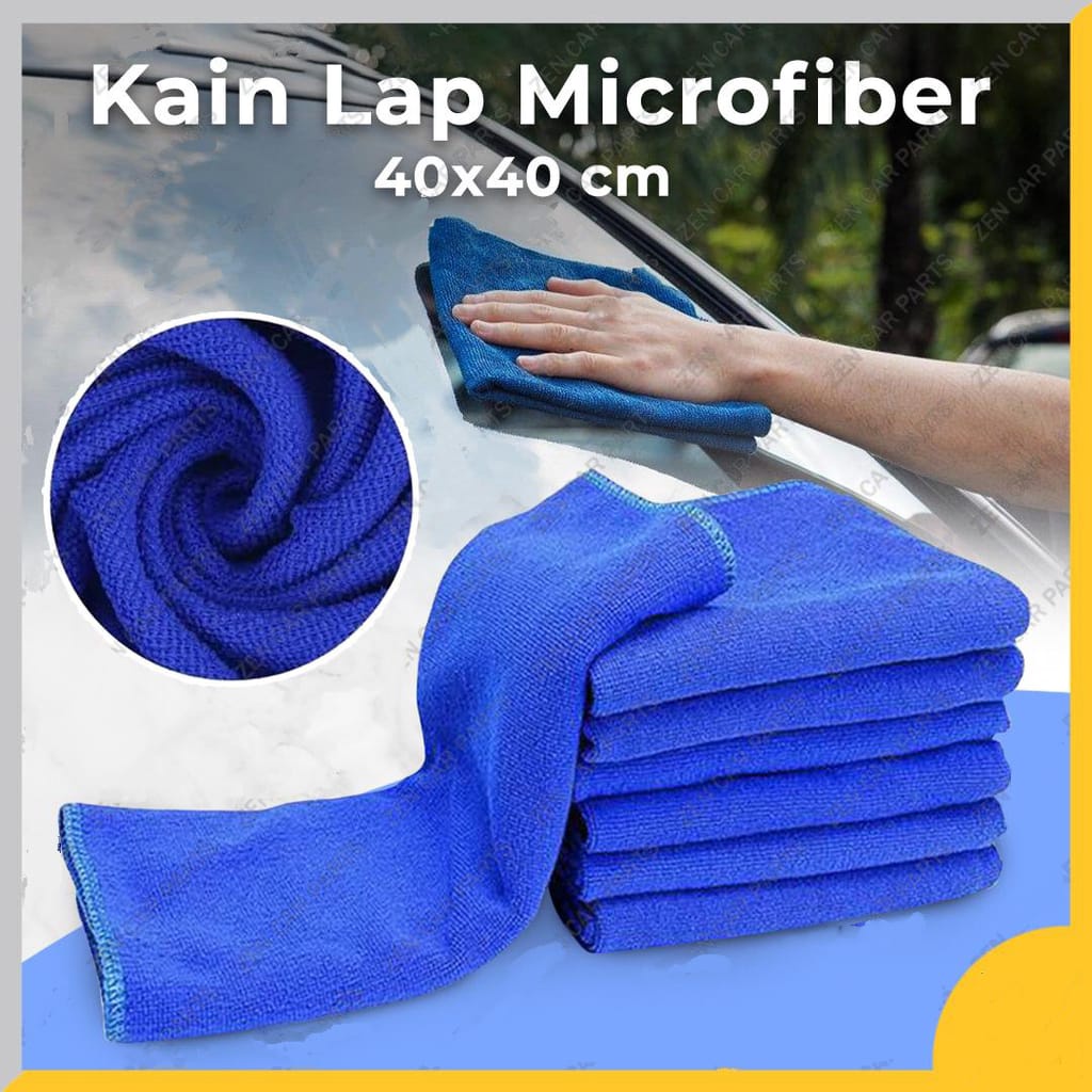 ~ PIYOSHI08 ~ Kain Lap Microfiber Mobil Motor Perabot Halus Wash Cloth 40 x 40 Serbaguna PR119