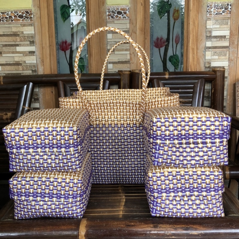 tas jali premium Tas set keben 4 harga promo/ set keben bali / canang sari / tas plastik murah / can