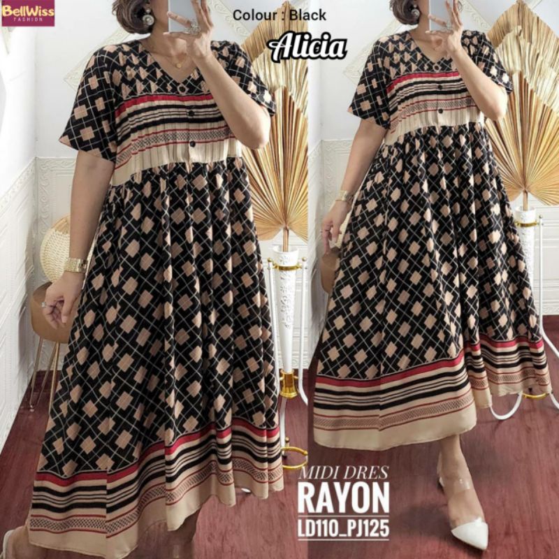 ALICIA MIDI DRESS BY BELLWISS