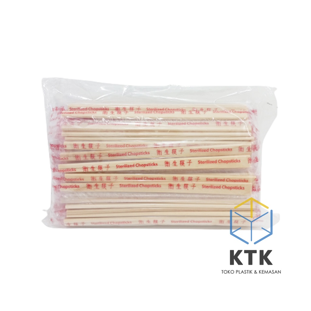 Sumpit Kayu Sekali Pakai [100 pasang] / Sumpit Steril Higienis