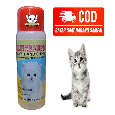 Klin Shampo 125ml Shampoo Pemutih kucing kitten aman digunakan dan terbukti