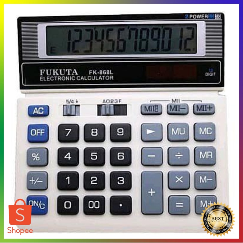 

Terbaru Kalkulator 12 Digit Calculator Dagang Original Besar Manual Fukuta Mer GBU1820 Terlaris