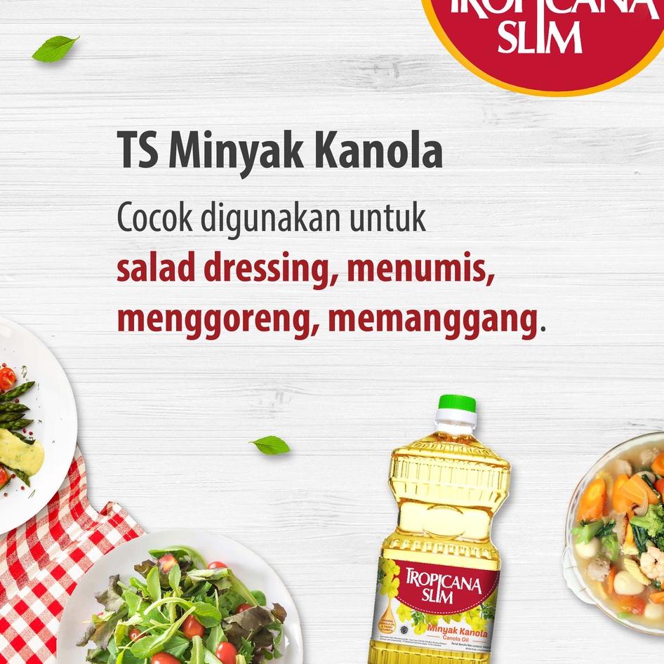 

Stok terbaru Tropicana Slim Minyak Kanola 946ml - 100% Pure Canola Oil serbuuu !