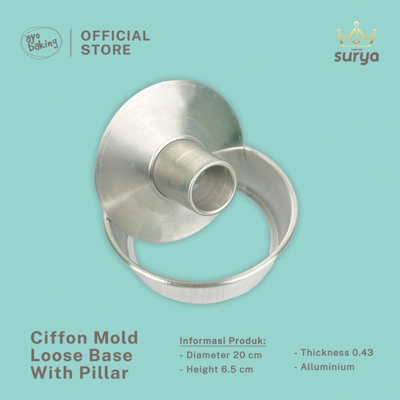 SURYA Loyang Sifon | Cetakan Sifon Cake | Sifon Bongkar Pasang