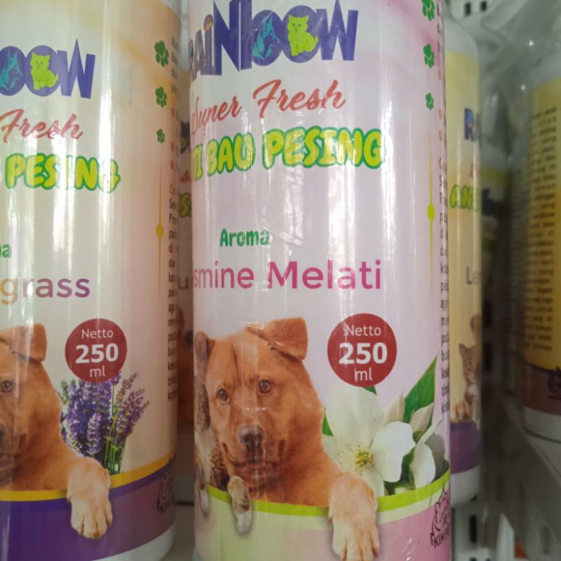 Rainbow Spray Semprot Anti Bau Pesing &amp; Kotoran Kucing Anjing Wangi 250ml