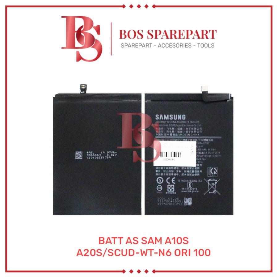 BATTERY AS SAMSUNG A10S / A20S / SCUD-WT-N6 ORI 100 / BATERAI / BATRE