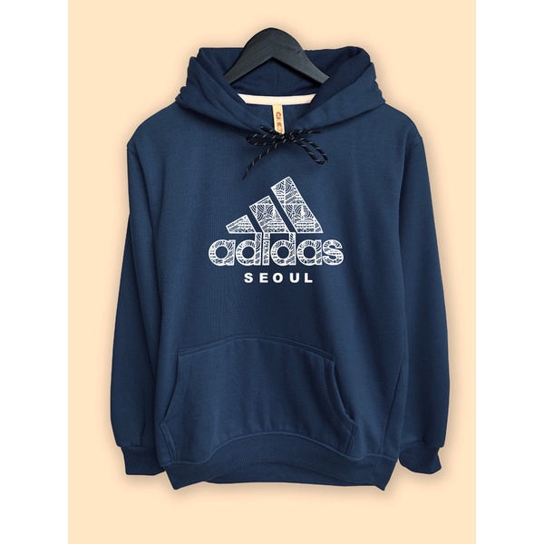Jaket Hoodie Adidas Seoul Logo