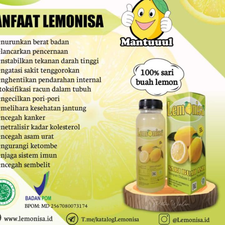

SALE!!Perasan Lemon Lemonisa pure 100% 250ml untuk diet|KD9