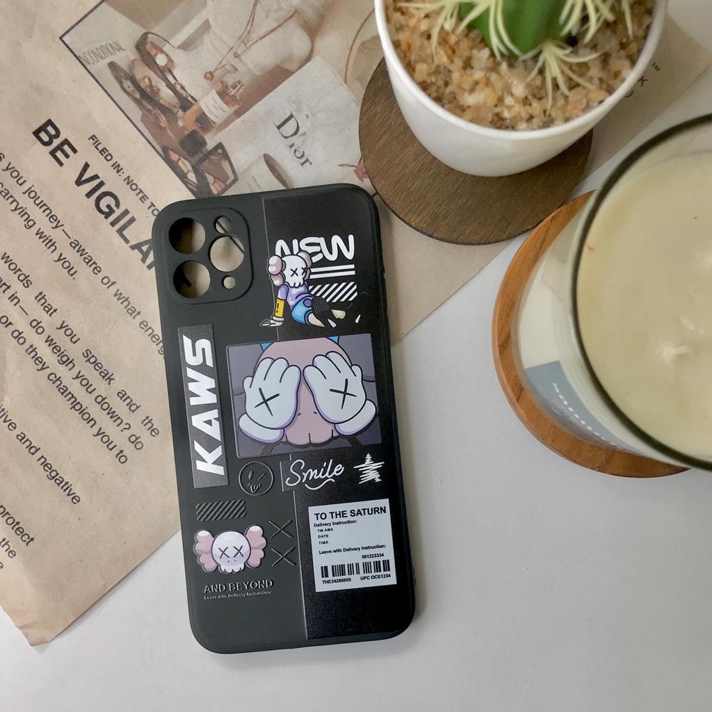 PRINTING LENS PROTECTOR Kaws case vivo v7 plus Y91 Y93 Y95 y91c y97 z1 pro pocophone f3 m3 x3 infinix hot 10 play 11 11s 8 9 note 8 smart 4 5 6 huawei honor 8a