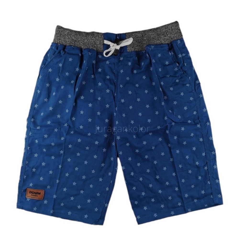 Celana Pendek Pria Dewasa Motif Cowok Chino Katun Stretch Short Pants