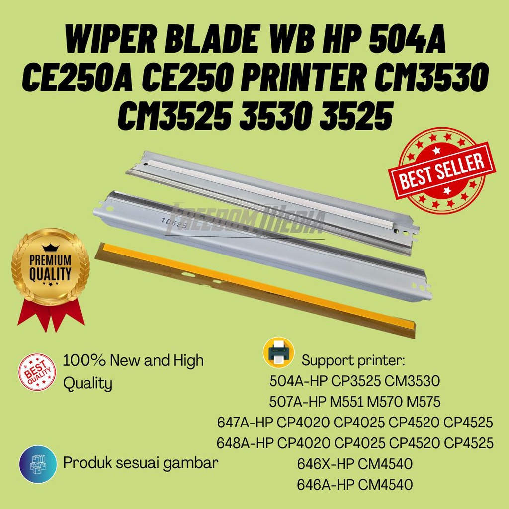 Wiper Blade WB HP 504A CE250A CE250 Printer CM3530 CM3525 3530 3525
