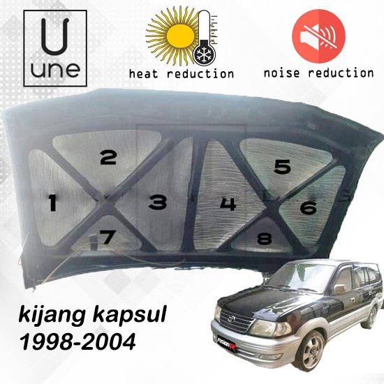 peredam panas / peredam suara / peredam mobil kijang kapsul 1998 -2004