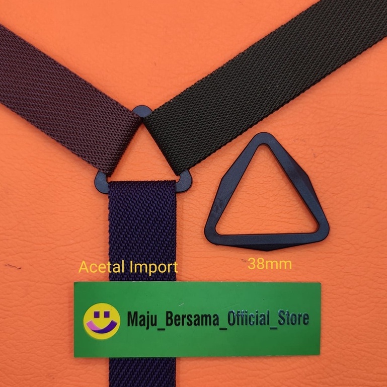 Buckle Acetal Import - Ring Segitiga 3 ukuran Buat Sendal/Ransel SK1