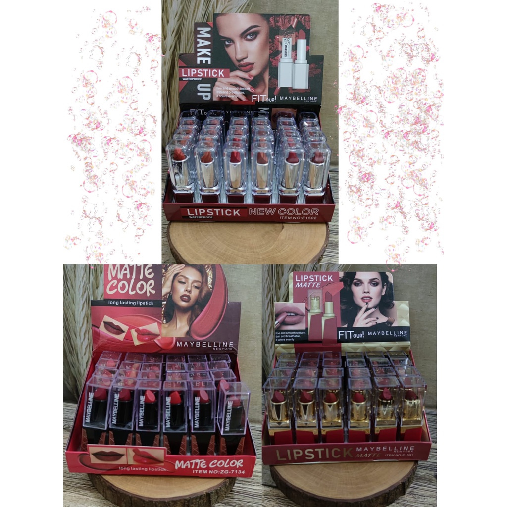 1 BOX / LIPSTICK MATTE MAYBELLINE WATERPROOF