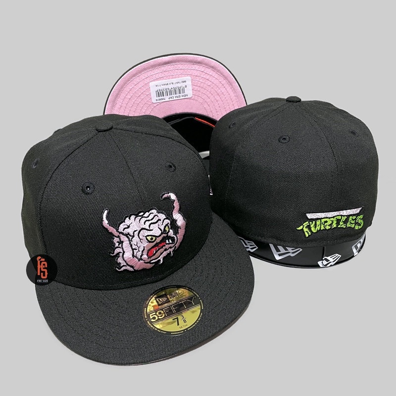 TOPI NEW ERA ORIGINAL 5950 BRAIN TMNT BLACK UV PINK
