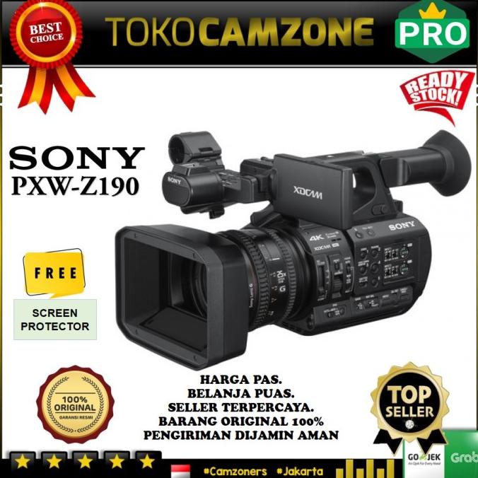 [ Promo ] Sony Pxw-Z190 4K 3-Cmos 1/3" Sensor Xdcam Camcorder - Drone Kamera Dan Aksesoris