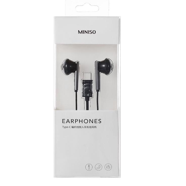 Kejutan Minggu Ini MINISO Type-c Earphone In-ear Headphone Kabel Control Mic Microphone Earbuds Awet