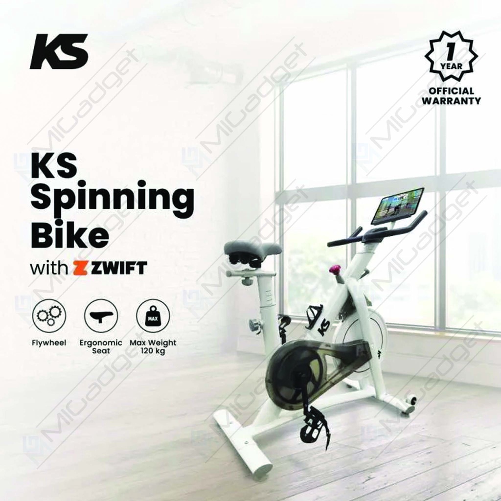 Kingsmith KS Spinning Bike With Zwift Sepeda Statis Indoor Fitness