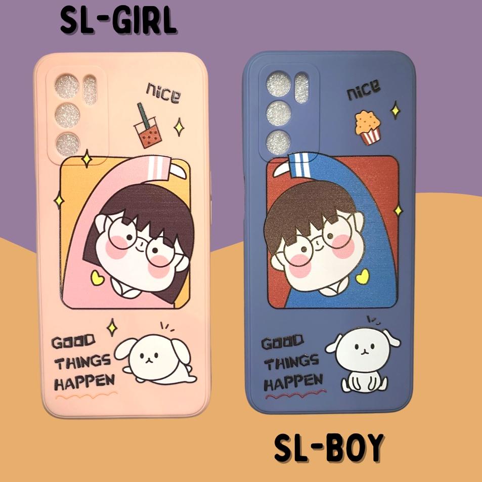 Case Couple Oppo A16 A54 A5s A7 A12 AA15 A15s A3s Y12s Y20 Y20s Softcase Silicone "BLW.18Oc22ˢ"