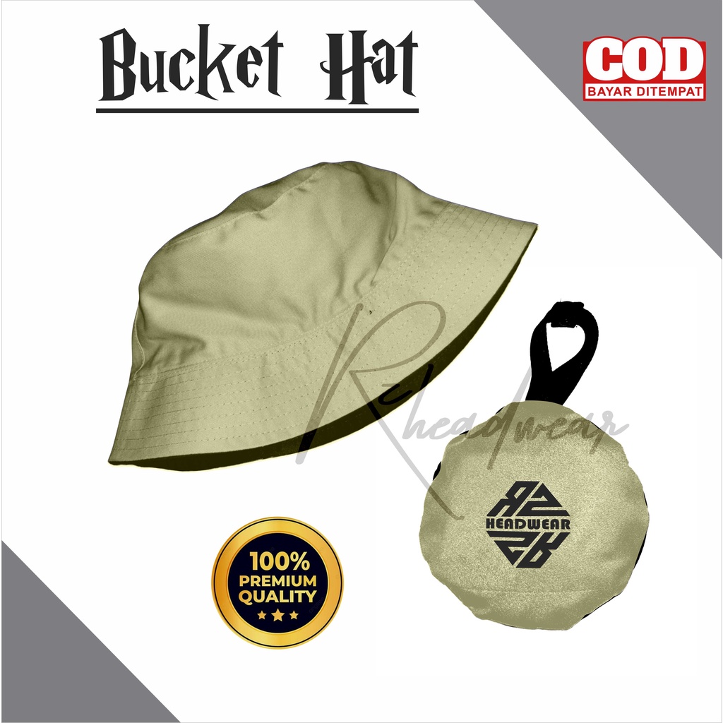 Topi Bucket Wanita Dewasa Bucket hat Pria Topi Gunung Adventure Thrift Mancing &amp; Hiking Bisa Di Lipat