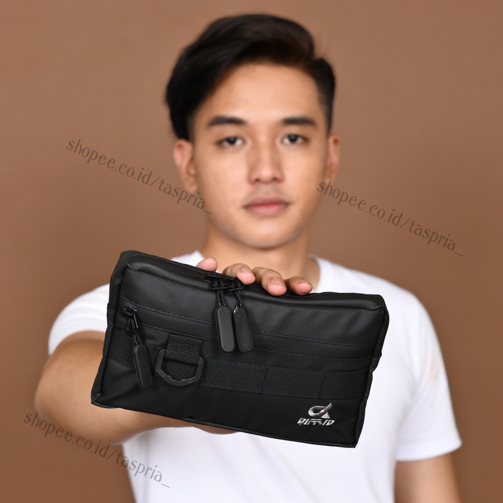 Tas Selempang Pria - Clutch Hand Hag Tas Hp Pria Anti Air Tas Selempang Mini