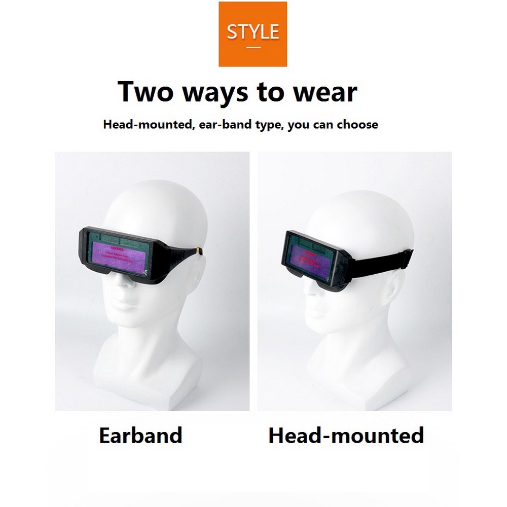 【COD+Dalam stok+Pengiriman Cepat】YUN Mall Kacamata Las Listrik Otomatis Kacamata Welding Glasses Auto Darkness Kacamata Tukang Las Solar