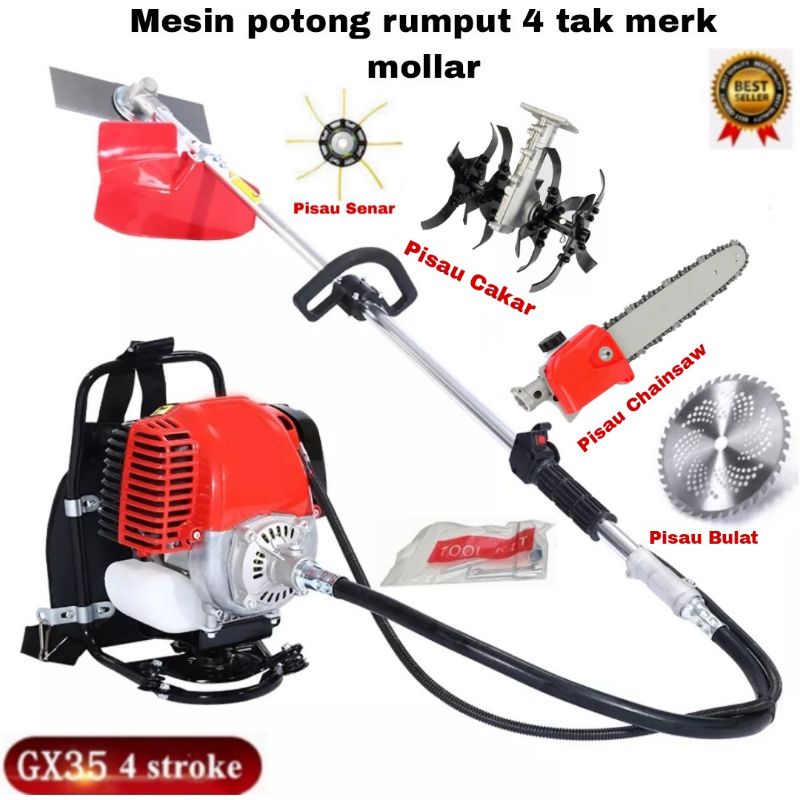 MESIN POTONG RUMPUT HONDA 4 TAK MERK MOLLAR MULTIFUNGSI
