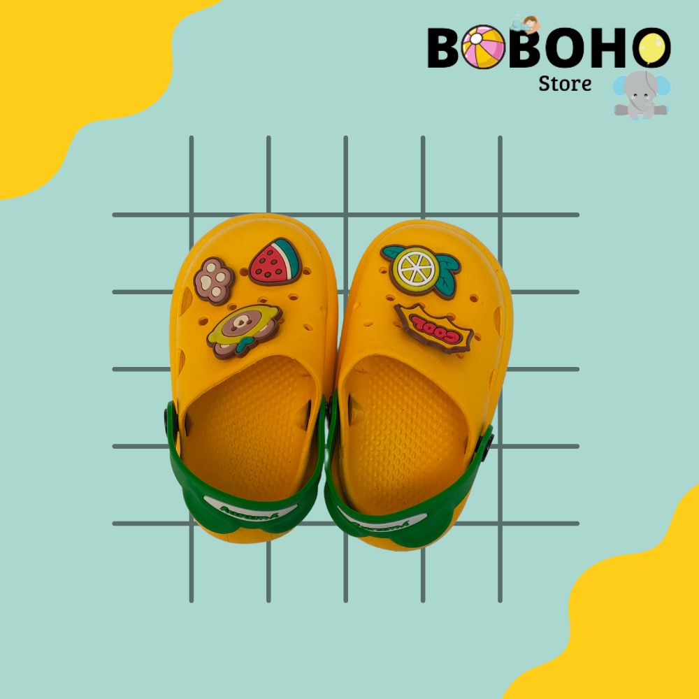 BOBOHO - SANDAL PREWALKER SLOP ANAK LAKI-LAKI DAN PEREMPUAN CEWEK IMPORT