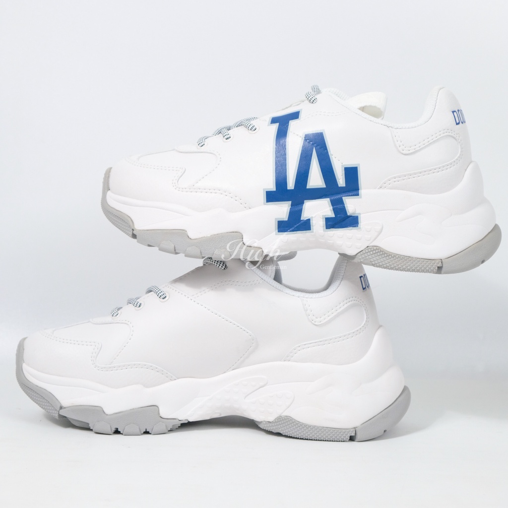 MLB LA Bigball Chunky Sneakers White/Blue 100% Original