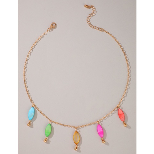 LRC Kalung Fashion Color Colorful Tassel V35854